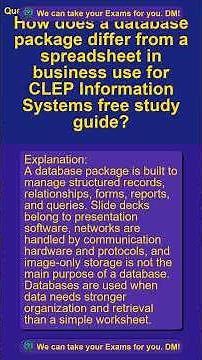 CLEP Information Systems free study guide