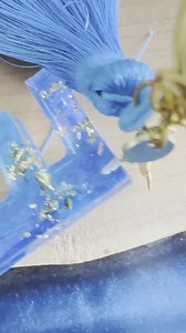 Resin Key Ring Alphabet Letter F, Turquoise Blue, Gold - Etsy UK