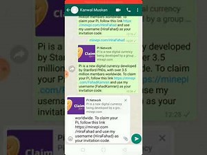 How to share your Pi Network invitation code with anyone via WhatsApp or SMS
