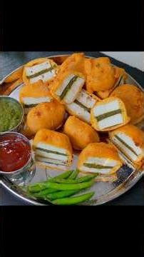 Secret Stuffed Paneer Pakora Recipe #bharatzkitchen #food #recipe #pakora