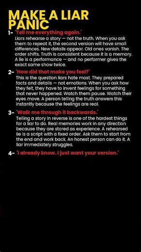 5 Words That Make a Liar Panic Instantly — The Psychology 🎭🧠