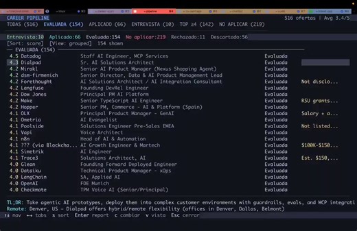 🚨Breaking: Claude Opus 4.7 just launched…and someone already used it in the smartest way possible.Not to write tweets.Not to vibe code.But to automate their entire job search.→ Scans hundreds of job openings automatically→ Filters them using a recruiter-level scoring system→ Rewrites your CV for every single role→ Generates ATS-optimized PDFs→ Tracks everything in one clean pipelineNo more: ✗ Sending the same CV 200 times✗ Applying blindly✗ Wasting hours on low-quality rolesThis flips the game: