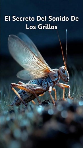 El secreto detrás del sonido de los grillos 🦗
