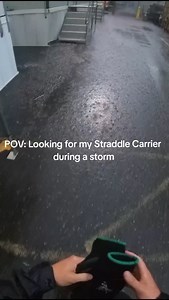 267K views · 8.7K reactions | I should've worn my flippers... Looking for my Straddle Carrier during a beautiful sunny day . . . . . @trucker_gang @pork_port_king #ila #fyp #straddlecarrier #themachineoperator #bluecollar #raindrops #storm | the_machine_operator | Facebook