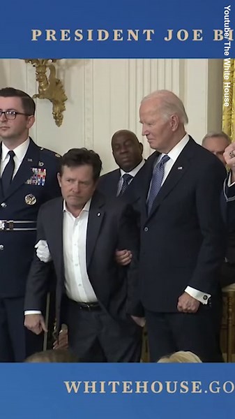 Michael J Fox awarded a Medal of Freedom by President Joe Biden