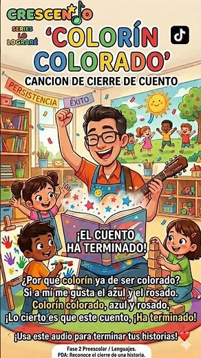 Canción de Cierre: Colorín Colorado | Aprende a Terminar Cuentos | Para Niños de Preescolar