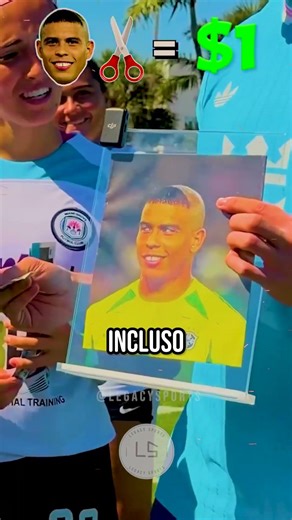 HE AGREED TO GET RONALDO'S HAIRSTYLE FOR $250!