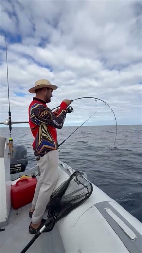 Amberjack on light jigging