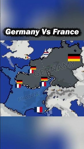 Germany Vs France in Ages of Conflict #war #agesofconflict europe #map #germany #france