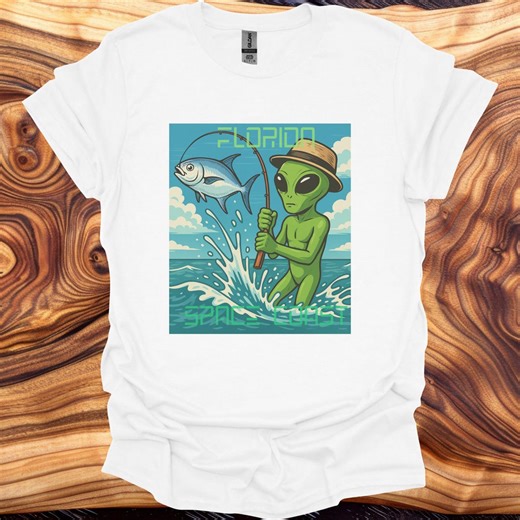 Florida Alient-shirt | Retro Space Alien | Space Coast - Etsy