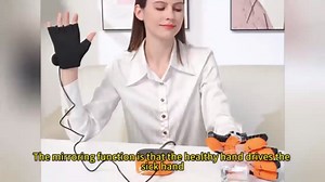 Rehabilitation Robot Glove for Stroke, Robotic Hand Stroke Recovery Equipment, Fingers Strength Training Device for Hemiplegia, Strength Adjustable