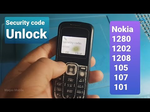 How to Unlock Security Code Nokia 1202, Nokia 1280, Nokia 105, Nokia 101, With Jaf by waqas mobile