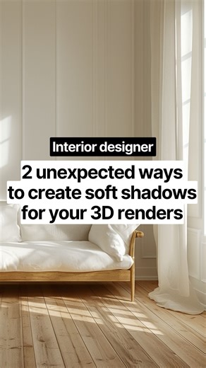 Kathy Veyrat | 3D rendering | Enscape on Instagram: "Get those shadows just right! ☀️👌 Struggling with harsh shadows in Enscape? I've got a quick trick for you. Learn how to use filler lights and detailed lights to create soft, natural-looking shadows. It's easier than you think! Watch this short tutorial and level up your lighting game. 🙋🏻‍♀️ Are you struggling and feeling frustrated with Lighting in Enscape? Comment “LIGHT” and I'll teach you my 6-step system as a result, you’ll be able to 