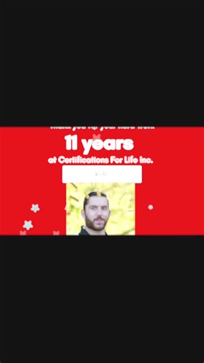 Celebrating 11 Years of Excellence! Please join us in congratulating our incredible Director of Curriculum & Instruction on 11 years of dedicated service at Certifications For Life Inc.! Over the past decade, their leadership, expertise, and passion for teaching have helped us grow, innovate, and deliver life-saving education to countless individuals and organizations. Their impact has shaped our programs, supported our instructors, and inspired our mission to prepare communities to respond when
