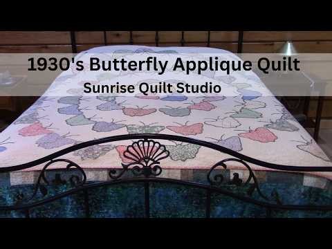1930's Butterfly Applique Quilt