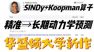 【研梦非凡】华盛顿大学新作：可解释SINDy Koopman算子模型实现精准长期动力学预测