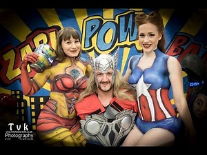 Superhero Cosplay Bodypainting | NOR-CON | Paintopia