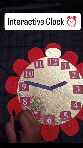 It's time to learn the clock! Our little mastering the art of telling time⏰#time #tlm #clock #art