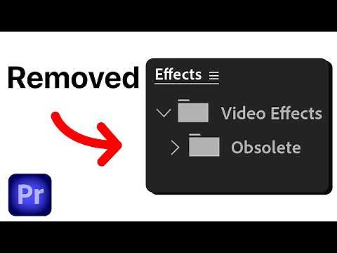 How To Restore Obsolete Effects in Premiere Pro