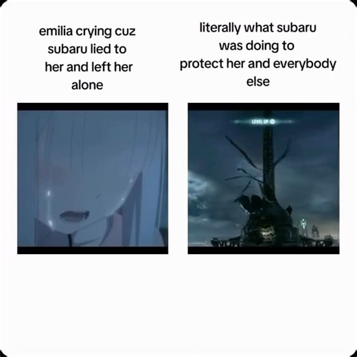 Anime Edits on Instagram: "Re:Zero hits because Subaru doesn’t get the luxury of a clean comeback. He’s dropped into a world that doesn’t care about his mental résumé, given one terrifying ability: returning by death, over and over, until every lesson is carved into him instead of earned the traditional way. What makes Subaru compelling is how human his reactions stay even when the world tries to train them out of him. He panics, jokes, pleads, and breaks in ways that feel unedited, and the stor