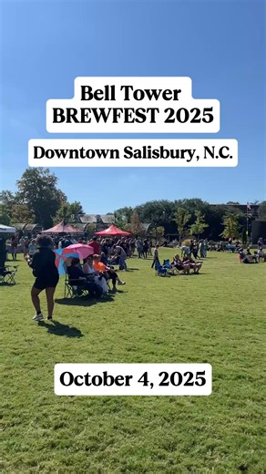 🍻 Raise a glass, Salisbury - Bell Tower BREWFEST 2025 is back on Saturday, October 4th at Bell Tower Green! From 12-6 P.M., this beloved festival is serving up an unforgettable day filled with local breweries, live music, food trucks, and the buzzing energy of Downtown Salisbury, NC. 🎶🍔 >>https://www.visitrowancountync.com/blog/post/guide-bell-tower-brewfest/ ✨ New this year: a hybrid festival experience! Sample craft brews inside the park all afternoon, then stroll through downtown shops fro