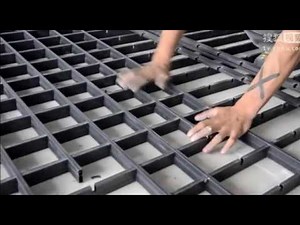 Installation for grid aluminum ceiling