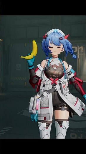 Colphne holding a banana #gfl2exilium #ドルフロ2 #ドールズフロントライン2
