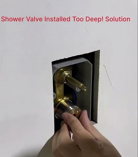 Fixing a Shower Valve Installation Too Deep.
