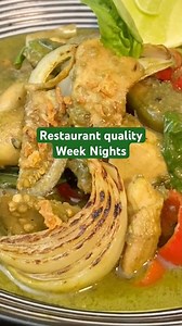 Smokey char,creamy coconut curry, and bold Thai flavours come together in this quick weeknight meal.