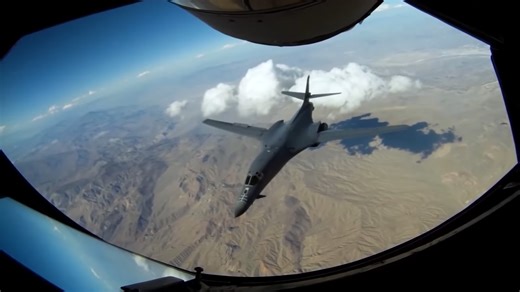 Watch this 4 engine bomber rip through the sky at mach speed – gone in seconds