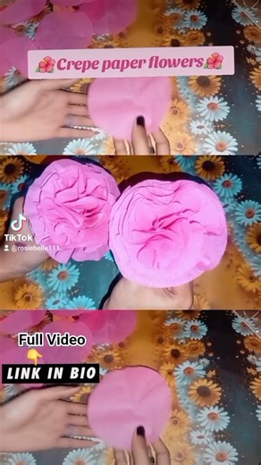 Crepe paper flowers 🌺 #youtubeshorts #shorts #crepepaperflower #smartcraft #music #fypシ゚viral