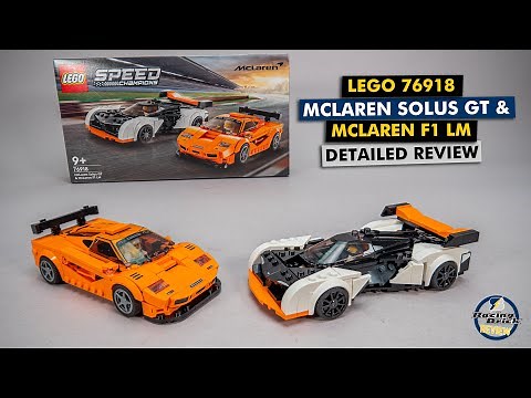 LEGO Speed Champions 76918 McLaren Solus GT & McLaren F1 LM detailed building review
