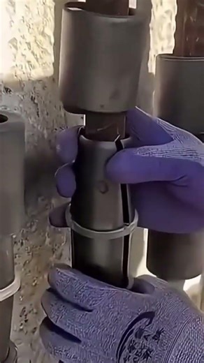 The process of installing a lock on the iron bar so that it does not come off easily