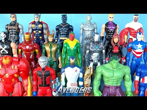 Action Figures Full Collection Avengers 1 and Avengers Age of Ultron, Marvel, Hulk, Hulkbuster