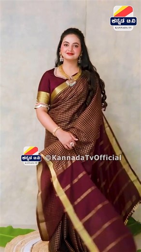 🔥 ಬಿಗ್ ಬಾಸ್ ಭವ್ಯ ಅಕ್ಕ ದಿವ್ಯಾ ಗೌಡ 💖 Bigg Boss Bhavya Gowda sister saree photoshoot #shorts #saree