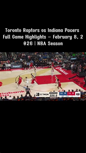 Toronto Raptors vs Indiana Pacers Full Game Highlights - February 8, 2026 | NBA Season #nbahighlights #hoops #basketball #nbatiktok #nba