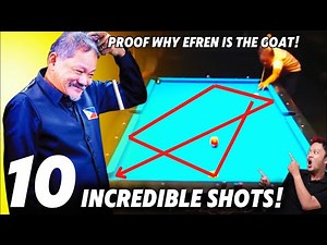10 Incredible Shots Proof Why Efren Reyes is the Greatest Pool Player of all Time