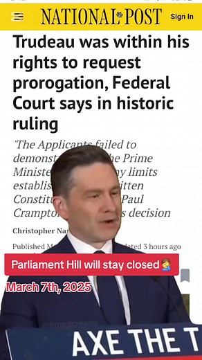 Trudeau's Prorogation Challenge Dismissed by Federal Court