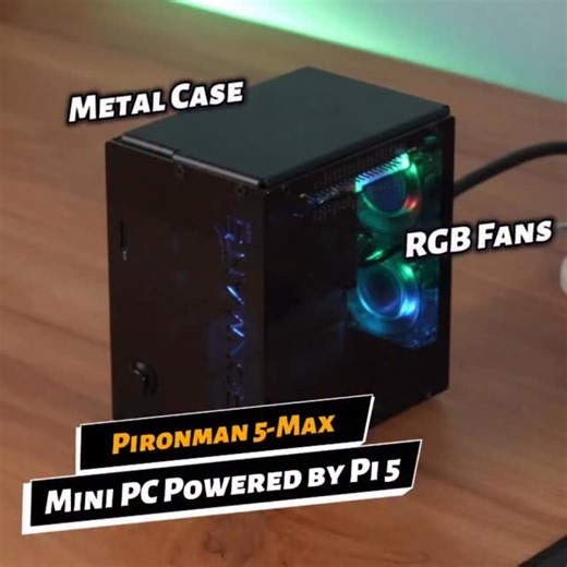 SunFounder Maker Education on Instagram: "Dual SSDs + RGB Fans + OLED on a Pi 5? 🤯#RaspberryPi5 #MiniPC #Pironman5Max #TechBuild #RGBSetup #SSDStorage #HomeServer #NASSetup #AIDevice #MakerCommunity"