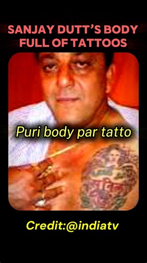 Sanjay Dutt’s Crazy Tattoo Collection 💀🔥 @indiatv
