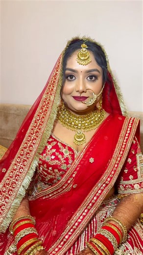 Stunning Indian Bridal Makeup Transformation 💍✨