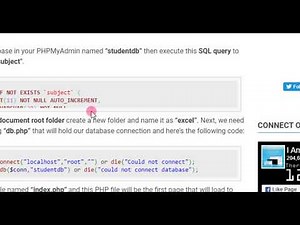How to Import CSV file to MySQL Database using PHP Tutorial Demo