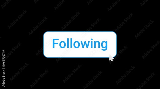 Follow button changing to following animation with coursor click