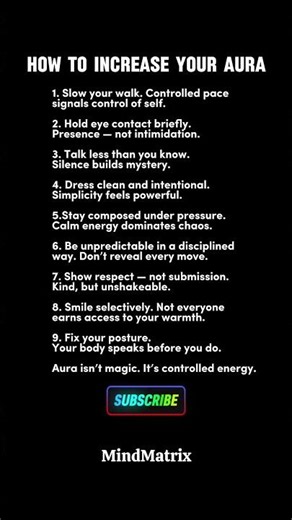 How to Increase Your Aura and Command Presence