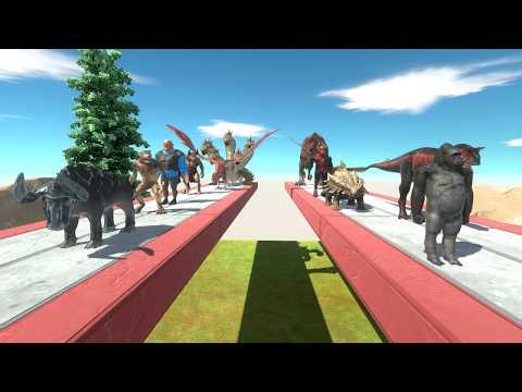 Fantasy Team Vs Random Slow Units Racing Challenge - Animal Revolt Battle Simulator