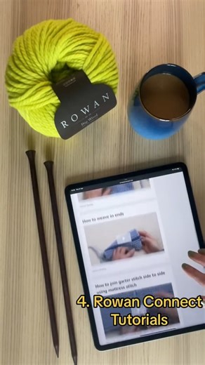 What you need to start knitting.. 1. needles 2. yarn 3. A hot drink 4. Rowan Connect tutorials | Rowan Yarns