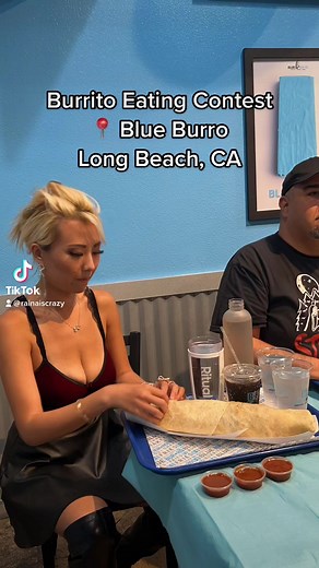 353K views · 6.2K reactions | Burrito eating contest at blue burro in long beach #rainaiscrazy | Raìna | Facebook