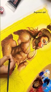 Hanuman Ji drawing, #shorts #art #drawing #hanuman #hanumanji