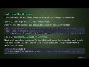 Creating a Ramp Function in R to Model Production Growth