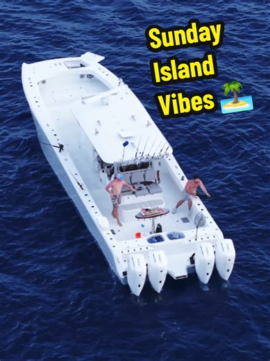 Sunday Scenes in the islands 🌴💙 A high-performance center console, anchored up, crystal-blue Bahamian water, and nothing but good vibes & bottom fishing, stretching leaders & bending rods. Tell me… is there a better way to spend a Sunday? 😎⚓️ #SundayScenes #BahamasFishing #BottomFishing #SaltwaterLife #FluidFishing